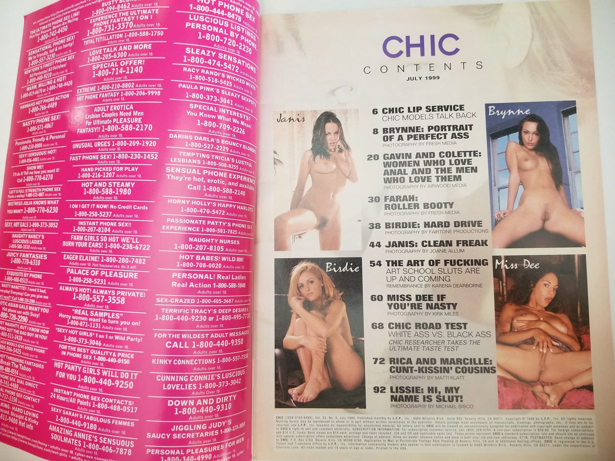 Chic July 1999 - Adult Magazine – Discreet Retail