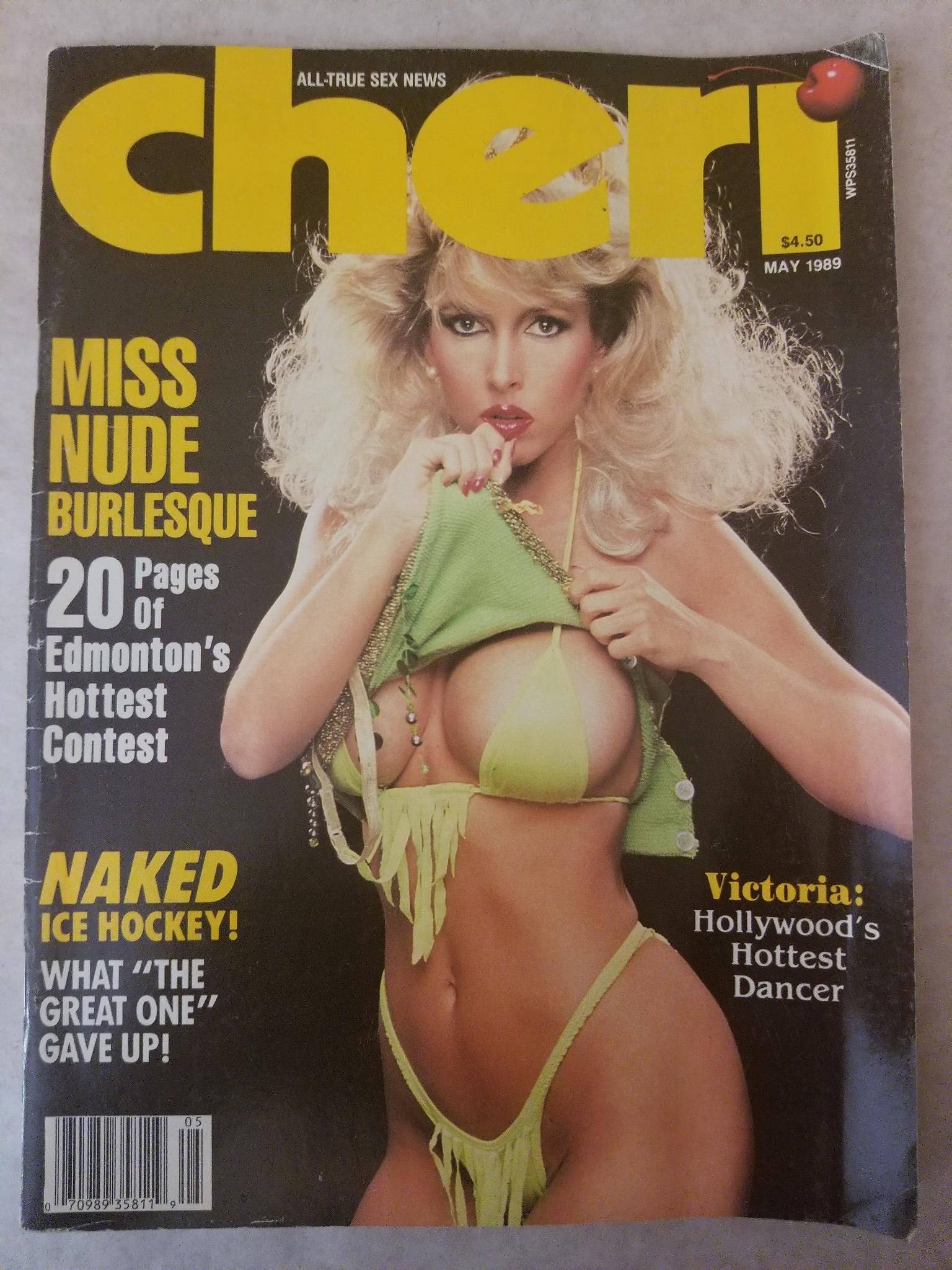 Cheri May 1989 - Naked Ice Hockey, Victoria - Vintage Adult Magazine –  Discreet Retail