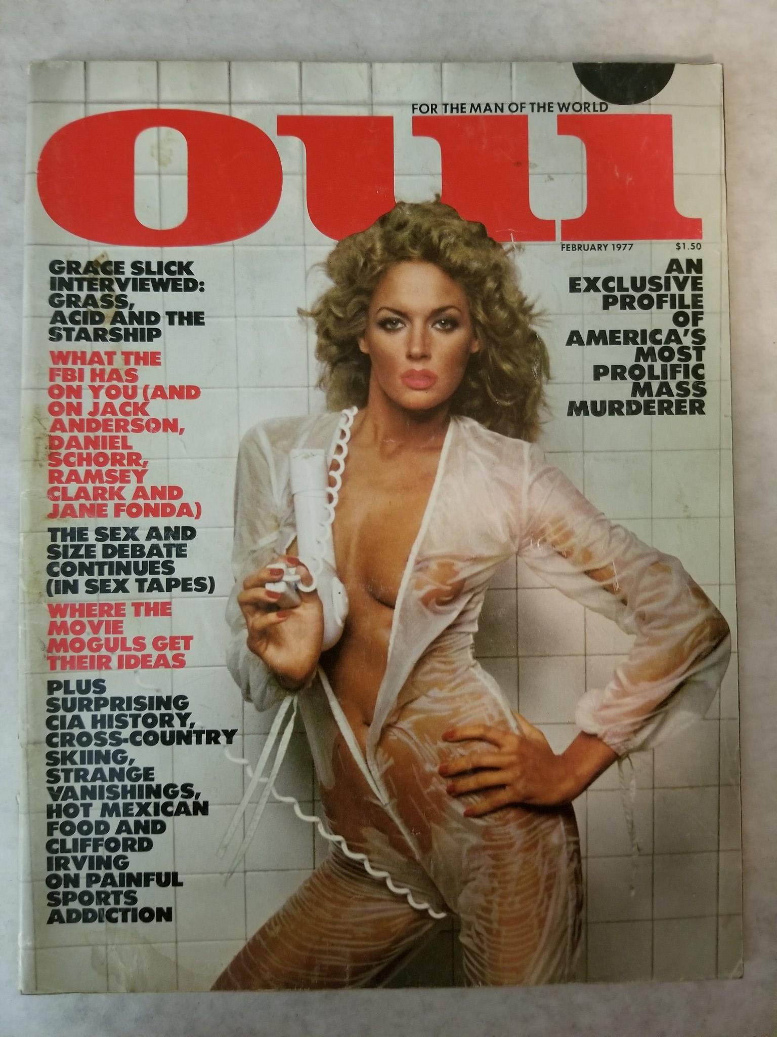 Oui February 1977 - Grace Slick, Sex and Size - Vintage Adult Magazine –  Discreet Retail