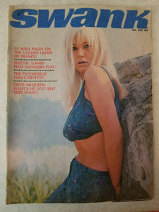 Swank January 1968 - Golden Lasses Of France - Vintage Adult Magazine