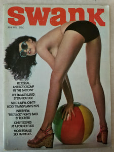 Swank June 1975 - Kinky Scenes At A Porno Flick - Vintage Adult Magazine