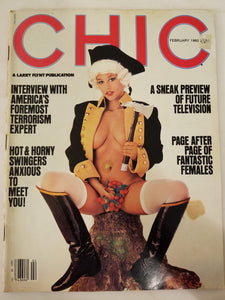 Chic February 1982 - Future Of Television, Swingers - Adult Magazine