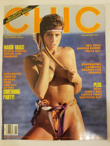 Chic November 1987 - Mardi Gras, Mistress Kat, Sheena Horne - Adult Magazine