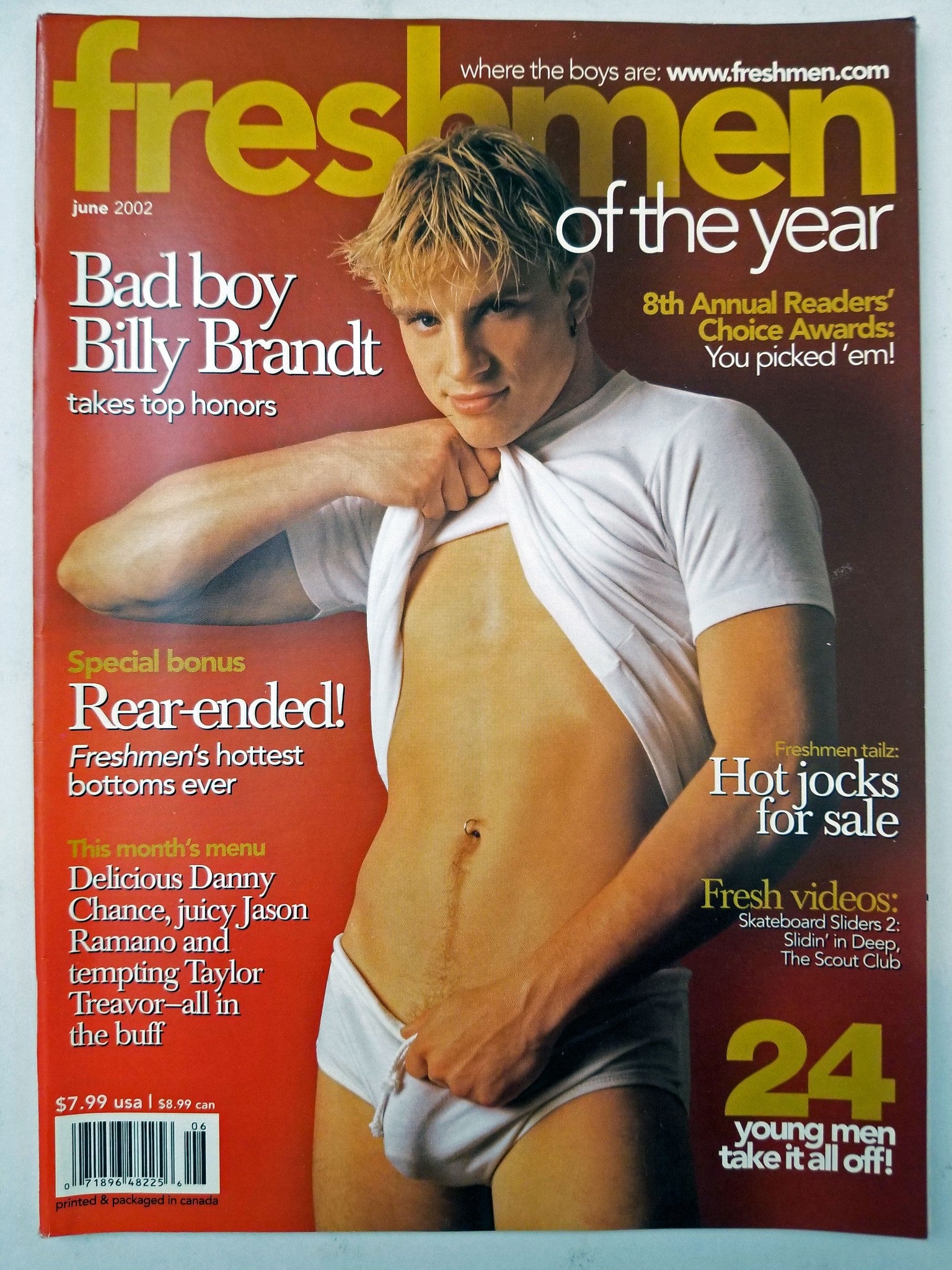 Freshmen June 2002 -Billy Brandt, Danny Chance, Jason Ramano- Gay Adul –  Discreet Retail