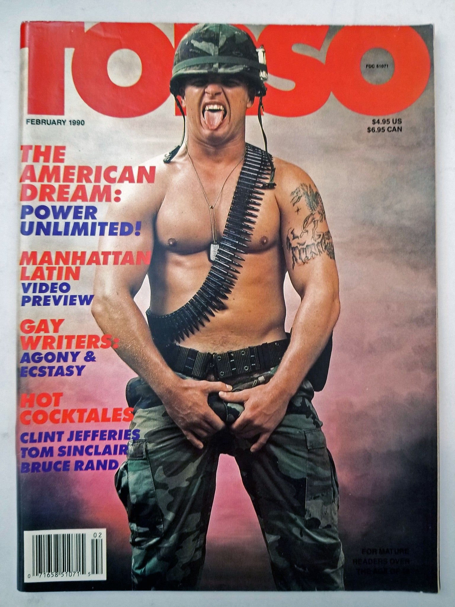 Torso February 1990 - Fiction, Gay Writers, Bruce Rand - Gay Adult Mag –  Discreet Retail