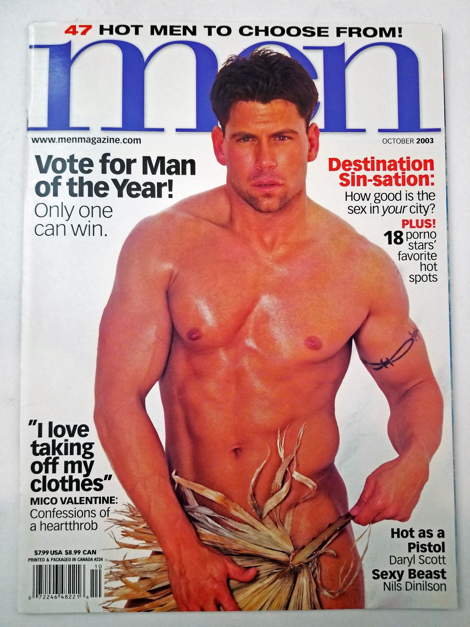 Men October 2003 -Mico Valentine, Nils Dinilson, Daryl Scott- Gay Adul –  Discreet Retail